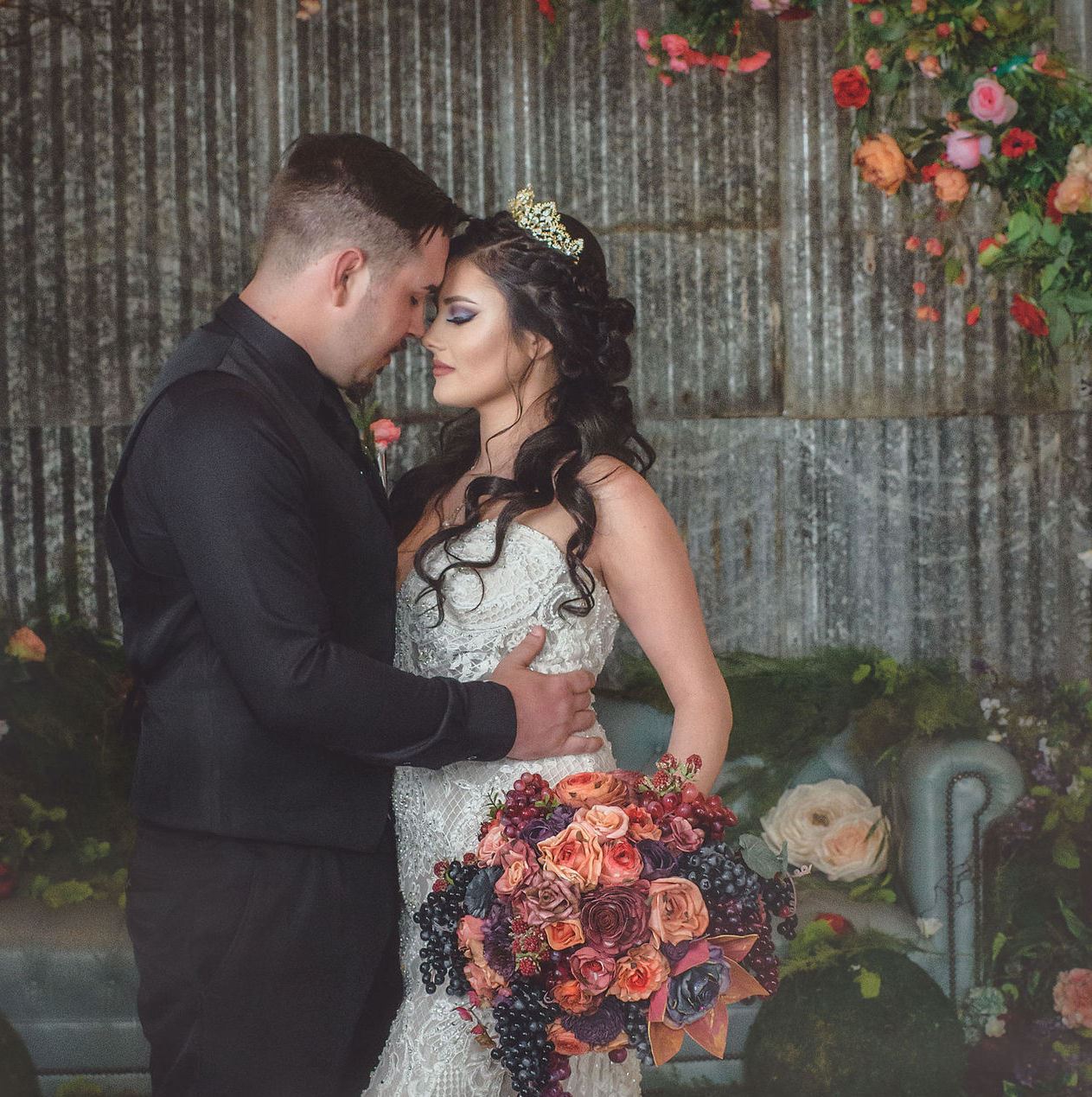 Romantic Indoor Garden Themed Wedding. Desktop Image