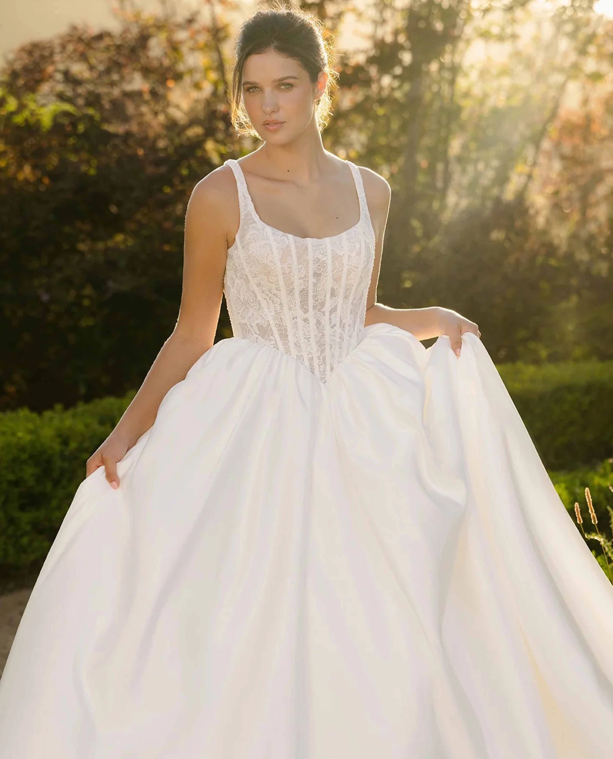 Model Wearing a bridal collection gown