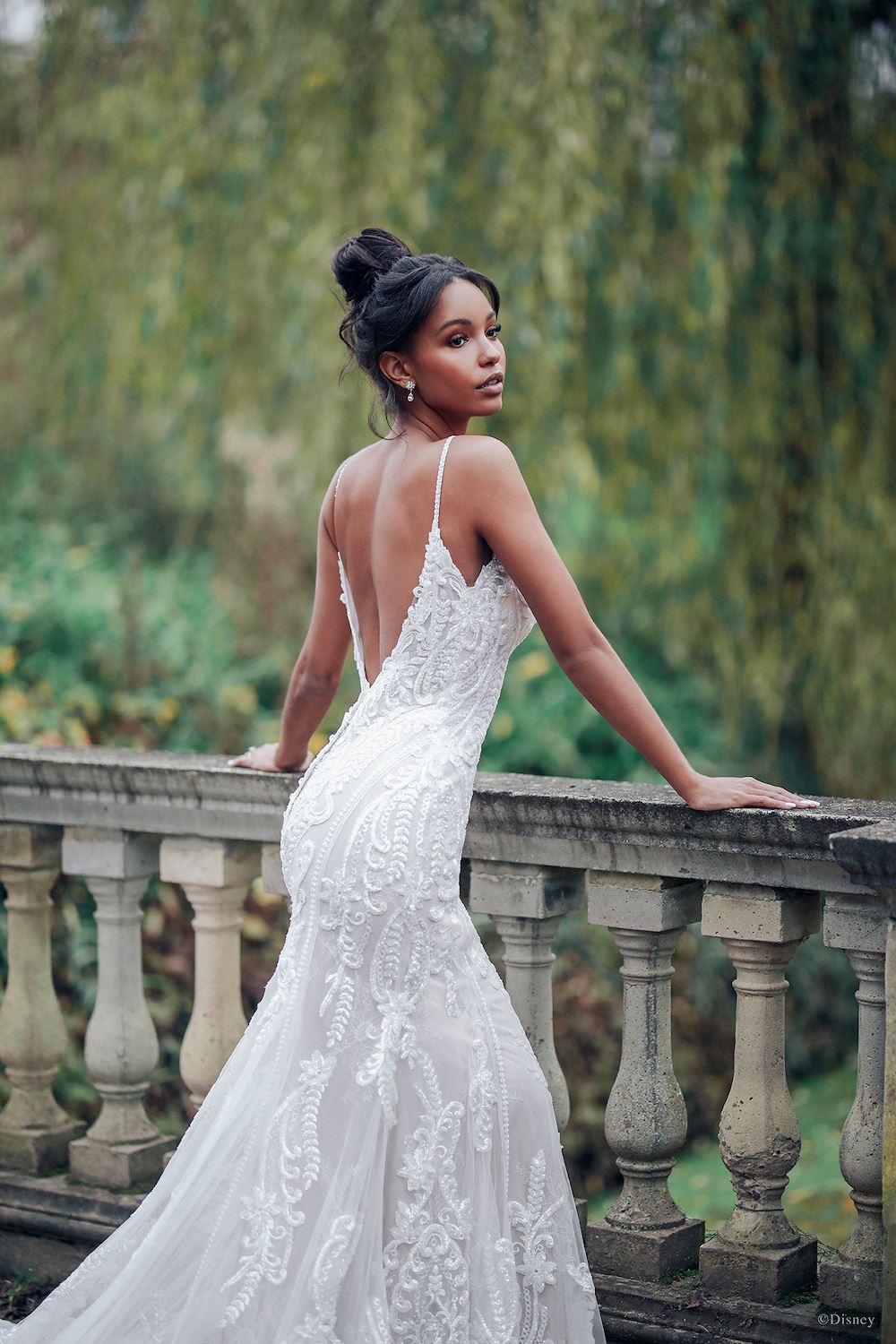 tiana inspired wedding dress