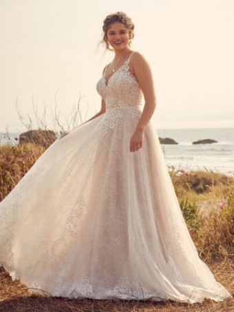 Rebecca Ingram Style #Shauna #0 default Ivory over Soft Blush thumbnail