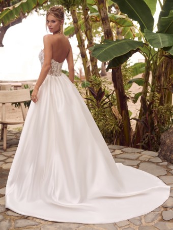 Rebecca Ingram Style #TWYLA #3 Ivory (gown with Natural Illusion) thumbnail