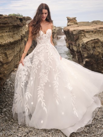 Sottero and Midgley Style #DESTIN #0 default All Ivory (gown with Ivory Illusion) thumbnail