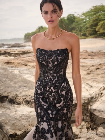 Sottero and Midgley Style #NORVINIA LANE #2 Black/Champ thumbnail