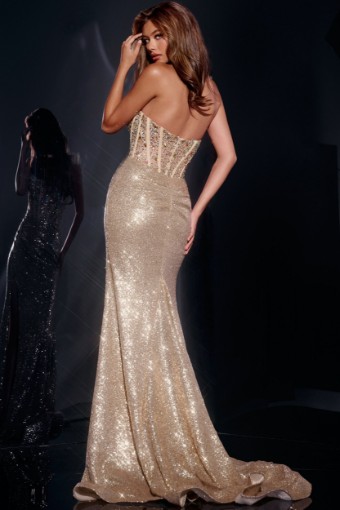 Jovani Style #42206 #1 Silver / Nude thumbnail