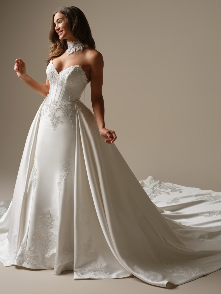navy blue dress for baby girl Maggie Sottero Amber Wedding Dress main image 0