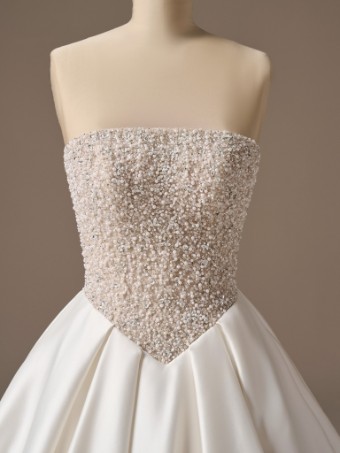 Sottero and Midgley Style #DMARA (26SS401A01) #10 All Ivory/Silver Accent (Ivory Illusion) thumbnail