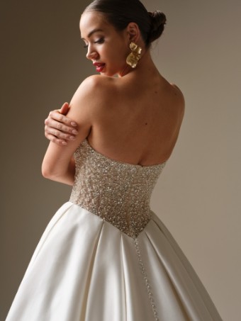 Sottero and Midgley Style #DMARA (26SS401A01) #5 All Ivory/Silver Accent (Ivory Illusion) thumbnail