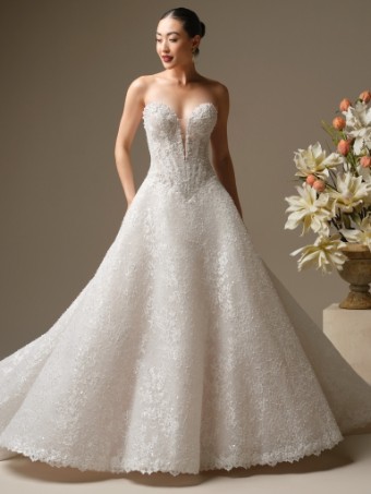 Sottero and Midgley Style #ANGELICA (26SZ476B01) #2 Ivory/Soft Blush thumbnail