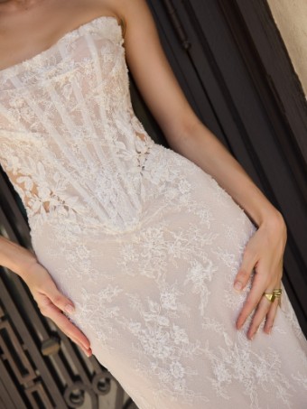 Sottero and Midgley Style #Dublin (26SZ481A01-Unlined,Glitter Tulle) #3 IV/Nude thumbnail