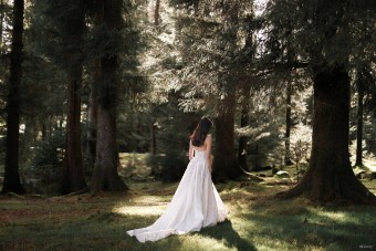 Disney Fairy Tale Weddings Style #D467 #10 Ivory/Champagne thumbnail