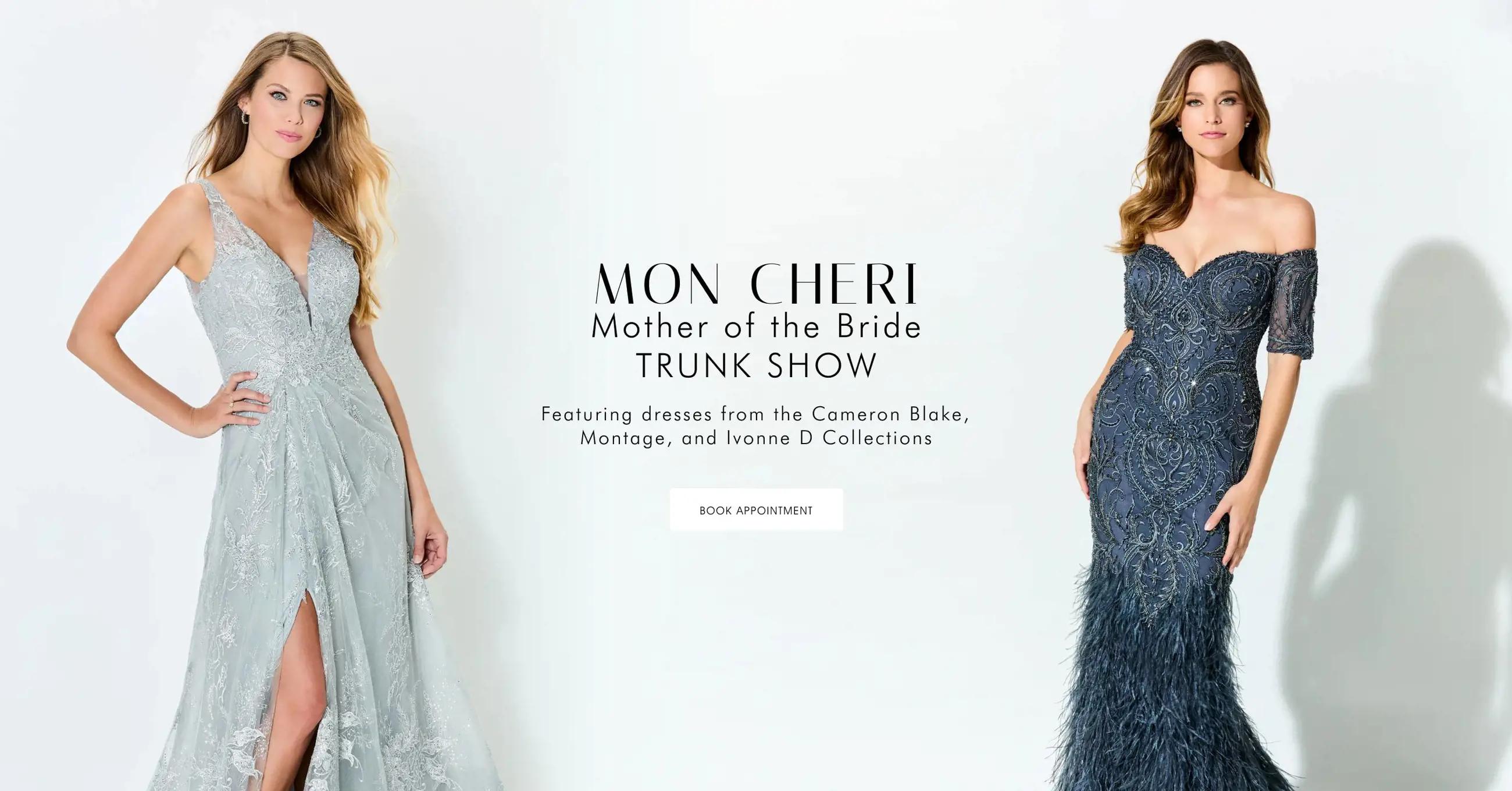 Mon Cheri Mother of the Bride Trunk Show at Bri'Zan Couture